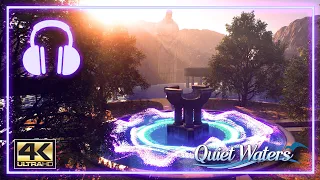 Relaxing Guitar Music | Calming Fountain with Audio Waves