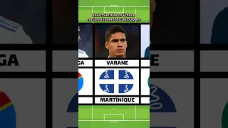 Real countries of France National Team Football Players | ft.Mbappe,Coman,Varane