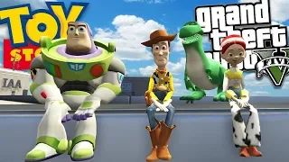 GTA 5 Mods - TOY STORY MOD w/ BUZZ, WOODY, JESSIE & REX (GTA 5 Mods Gameplay)