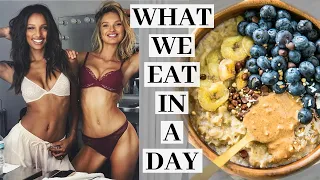 What we EAT in a DAY as Victoria's Secret Models