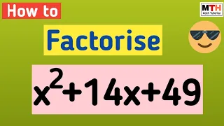 Factorise x^2+14x+49