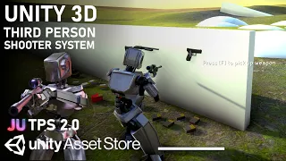 UNITY 3D Third Person Shooter System | JU TPS 2 : Third Person System + Vehicle Physics