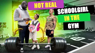 FAKE SCHOOLGIRL IN THE GYM