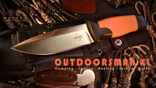 Boker Plus Outdoorsman XL Urban Survival Knife for Camping Hunting Fishing - Unboxing Silent Review