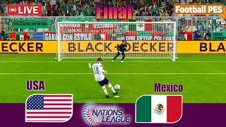 USA vs MEXICO / PENALTY SHOOTOUT  - Concacaf Nations League 2024 | FINAL | Live Football Match