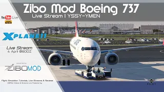 Zibo Mod Boeing 737 | SAM Ground Services | YSSY-YMEN | X-Plane 11