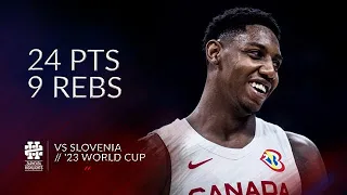 RJ Barrett 24 pts 9 rebs vs Slovenia World Cup 2023