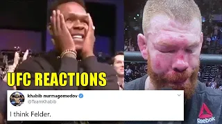 MMA Pro's react to Dan Hooker def. Paul Felder into retirement via split decision