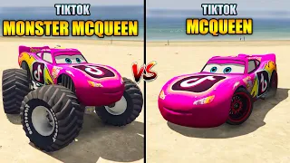 TIKTOK MONSTER MCQUEEN TRUCK VS TIKTOK MCQUEEN CAR  IN GTA 5 - (which is best?)