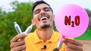 Breathing Laughing Gas | हँसाने वाली गैस लेने पर क्या होगा? Do Not Try