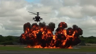 WAH-64D Apache AH1 Role Demo at RIAT 13th July 2014