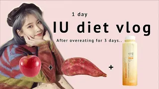 I tried the IU diet for a day (lose weight fast after overeating) | Kpop idol diet