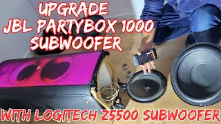 Upgrade JBL Partybox 1000 Subwoofer with Logitech Z5500 Subwoofer - Which is better?