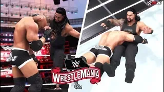 WWE 2K20: Roman Reigns vs Goldberg | Wrestlemania 36 - Prediction Highlights