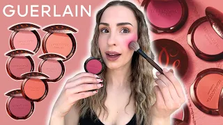 EVERY SHADE! 😳 GUERLAIN TERRACOTTA HEALTHY GLOW POWDER BLUSHES | Review, Swatches, Comarisons