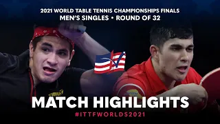 Martin Allegro vs Kanak Jha | 2021 World Table Tennis Championships Finals | MS | R32