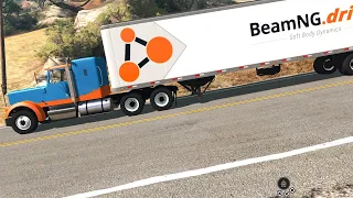 BeamNG Drive - T75 Semi Truck Transporting Tasty Cola on the West Coast USA Part 2