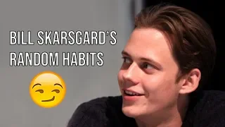 Bill Skarsgård's random habits in 1 minute