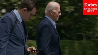 JUST IN: Biden Ignores Reporters' Questions While Departing White House