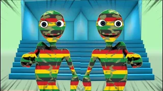 ME KEMASTE IN REGGAE-STRIPED, DANCING ALIEN WITH AN INFECTIOUSLY FUNNY VOICE