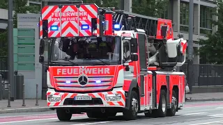 Viele Einsatzfahrten Feuerwehr, Rettungsdienst, Notarzt und Polizei in Frankfurt am Main