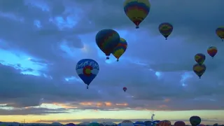 Incredible drone footage over Balloon Fiesta