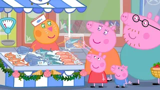 Shopping At The Food Market 🛍️ | Peppa Pig Official Full Episodes