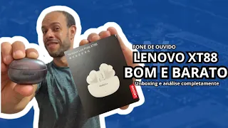 LENOVO Thinkplus  Live Pods XT88 - Fone de ouvido bom e barato ( Unboxing e Análise Completa )