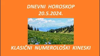 Jasminka Holclajtner-Royal Astro Studio - DNEVNI  HOROSKOP ZA 20.5.2024.