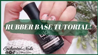 HOW TO APPLY RUBBER BASE COAT | Minimalist Christmas Nail Art