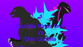 GODZILLA MINUS ONE VS SHIN GODZILLA | Sticknodes Animation
