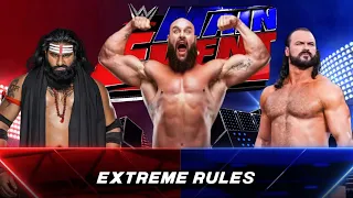 Veer Mahaan Vs Braun Strowman Vs Drew McIntyre | WWE2K23