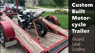 Custom Built Easy-Load Motorcycle Trailer | Ground Level Loading