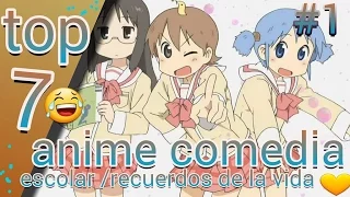 top 7 anime comedia / escolar / recuerdos de la vida #1