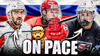 The Next ALEX OVECHKIN / COLE CAUFIELD? Matvei Michkov Is On Pace (World U18's - Top NHL Prospects)