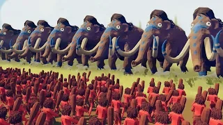 ATTACKING THE GIANT MAMMOTHS!!! - Totally Accurate Battle Simulator Gameplay