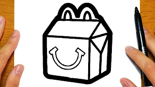 COMMENT DESSINER UN HAPPY MEAL | Dessins faciles