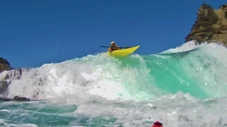 Neptune's Rangers Sea Kayak Rock Gardening - Insane Fun in Mendocino- Rough Water Kayaking