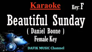 Beatiful Sunday (Karaoke) Daniel Boone Female key F /Nada wanita /Cewek
