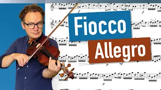 Fiocco Allegro in different Tempi | piano accompaniment | playalong | violin sheet music