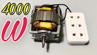 I turn blender motor into 220v electric generator