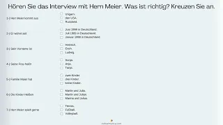 Almanca A1 Dinleme Çalışmaları | Herr Meier und Seine Familie