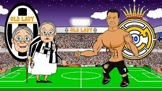 🏆JUVENTUS vs REAL MADRID 2-1🏆 (Parody Champions League Semi-final 2015 Goals Highlights)