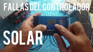 controlador solar fallas