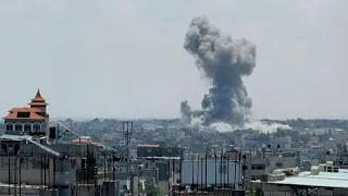Smoke billows over Rafah following Israeli strikes | AFP