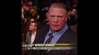 Brock Lesnar and Conor McGregor attend to ufc 184 #brocklesnar #ufc #paulheyman #wwe