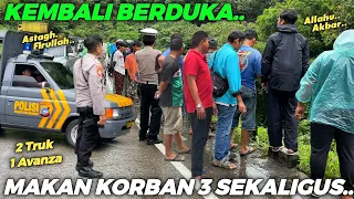 INNALILLAHI,. KEMBALI BERDUKA !!! Tabrak Beruntun, Kepala Truk Remuk & Patah Mobil Avanza Ringsek