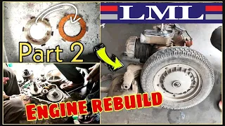 LML Vespa 1990 Engine rebuild | Part -2| Restoration|lml Vintage Scooter|