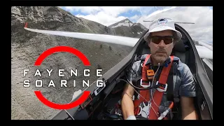Glider pilot flies low in the French Alps!