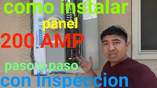 Como instalar caja de electricidad main panel paso a paso